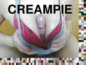 Amazing Creampie during Titfuck