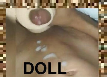 i fuck my bust sextoys, sexdoll cum