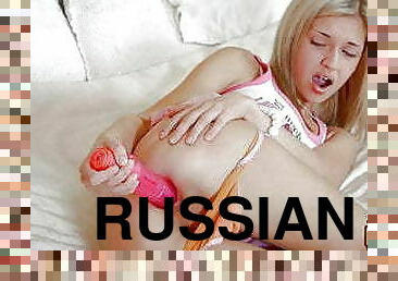 masturbation, russe, anal, babes, ados, jouet, blonde, pute, gode, gros-plan