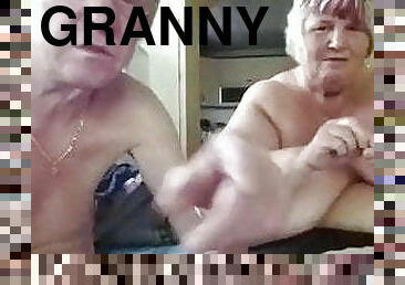 BBW granny and hubby on cam
