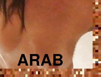 fürdőkádban, nudista, asszonyok, házilag-készített, anyuci, arab, szólóban