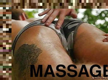 Massage twink rides dick bareback