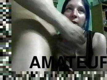 amatør, spiller, webcam, pik, suttende