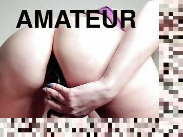 traseiros, gordo, amador, anal, brinquedo, bbw, puta-slut, dildo, sozinho