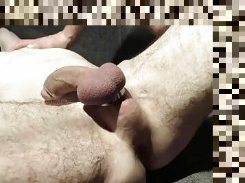 Puppy sub gets his ass used and is not alloed to touch his cock