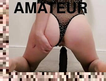 pussy, amatør, babes, tenåring, blond, vakker, riding, dildo, perfekt, massiv