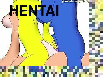 a-três, anime, hentai