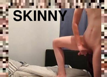 Skinny Boy Cumming Stood Up