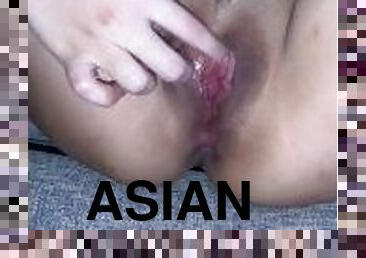 asiatisk, masturbation, amatör, brudar, tonåring, fingerknull, ensam, filipinsk