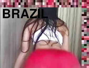 brazil, pelacur-slut, cantik, nakal, dansa, sempurna, tato