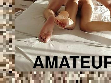 cona-pussy, amador, caseiro, pés, ejaculação, engraçado, incrível, perfeito, fetiche, trabalho-de-pé