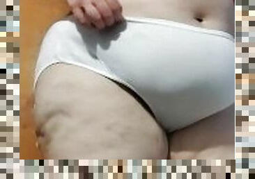 Me in white underwear