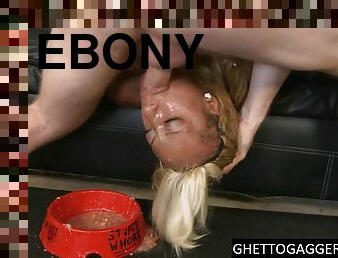 Rough deepthroat for sexy ebony