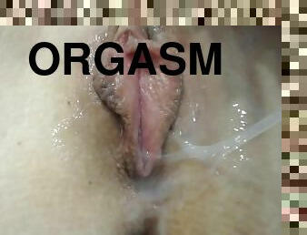Please i need big cock! Really Creamy Pussy Intense big Orgasm. closeup