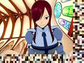 ERZA SCARLET GIVES IN TO HER WOMANLY DESIRES AND GETS FUCKED - FAIRY TAIL PORN