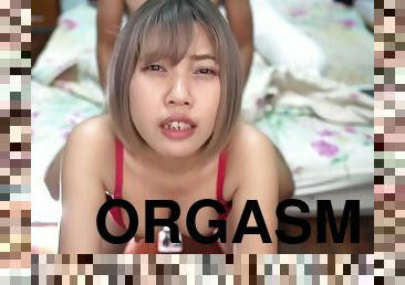 asiatisk, storatuttar, hårig, orgasm, thailändsk, blond, brunett