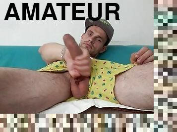 amateur, gay, fétiche, solo, boules, bite