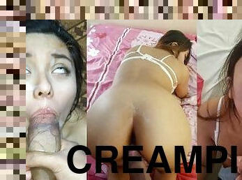 OMG!! CUMSHOT AND CREAMPIE COMPILATION - I love cum in my face and pussy