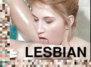 lesbiana, estrella-del-porno, vintage, clásico, retro