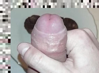 masturbation, amateur, ejaculation-sur-le-corps, point-de-vue, ejaculation, fétiche, solo, bite