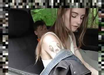 Euro student driver sucks instructor before getting fucked