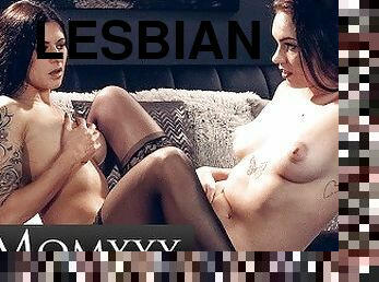 MOMXXX Cute girl lesbian scissoring with mature older woman Billie Star