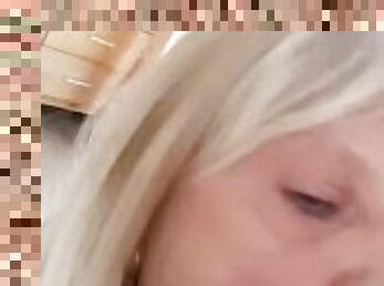 amatør, pikslikkeri, milf, creampie, sperm, blond