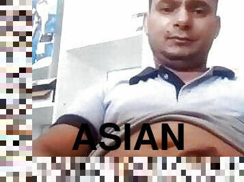 asiático, masturbação, gay, punheta, indiano, ejaculação, webcam, urso