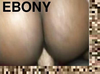 Sexy ebony gets pussy drilled