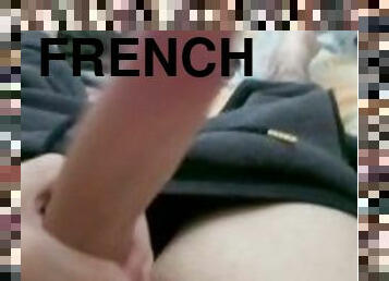 masturbation, amateur, énorme-bite, branlette, française, solo, blanc, réalité, bite