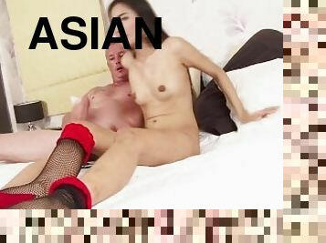 asiatique, gros-nichons, fellation, interracial, ados, japonais, branlette, doigtage, bas, lingerie