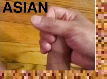 asiatisk, pappa, masturbation, mogen, cumshot, gigantisk-kuk, gay, avrunkning, juckande, sprut