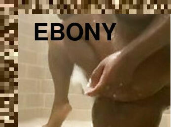 EBONY BBW in shower
