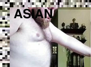 White cub hungry for raw asian hole