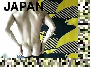 gay, japansk, fetisch, ensam, muskulös