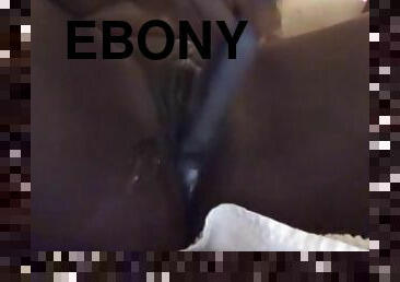 ????????????????????????Ebony Makes Her Pink Pussy Cream+Squirt ????????????????????????