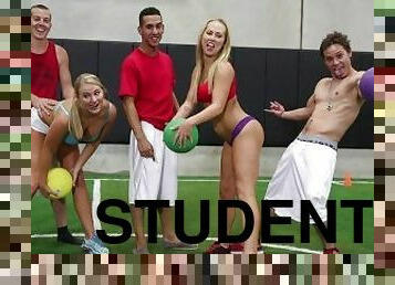 COLLEGE RULES - An Amazing Game Of Strip Dodgeball With Gorgeous Teen Students