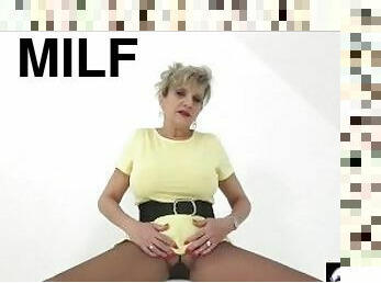 INXESSE RADICAL LADY SONIA PRESENTS -BIG TITTED BLONDE MILF IN PANTYHOSE