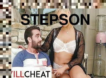 She Will Cheat - Ryan Keely's Hubby Can’t Get His Dick Up So She Fucks Her Stepson's Big Cock