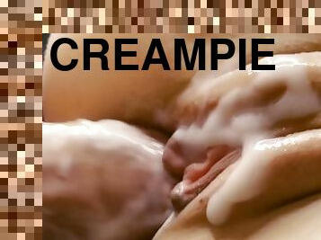 fitta-pussy, amatör, cumshot, creampie, sprut, fetisch