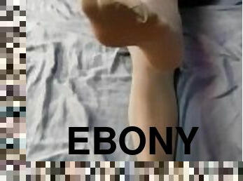 Ebony Feet in Stockings