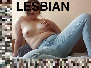 masturbation, fitta-pussy, anal, lesbisk, mor, fetisch, jeans, vått, brunett