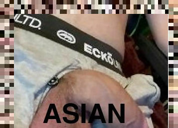 asiatisk, amatör, gigantisk-kuk, gay, ensam, kuk