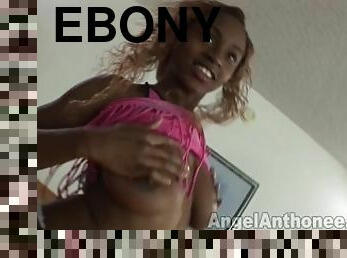 19 yr old Ebony Teen Amateur in Natural Big Black Tits Videos