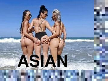 azijski, u-javnosti, lezbejke, mame-koje-bih-jebao, porno-zvijezde, japanci, plaža, plavuše, fetiš, bikini