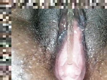 mastubasi, orgasme, kencing, vagina-pussy, muncrat, amatir, hitam, sperma