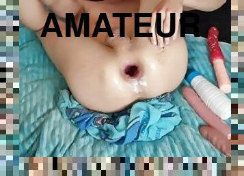 pillu-pussy, amatööri, gay, dildo, soolo, kovaa