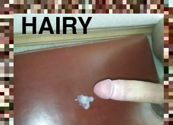 Casual Jerk Off With Leaking Pre-Cum Off My Slightly Hairy Dick, Then It Cums Thick White Load #2