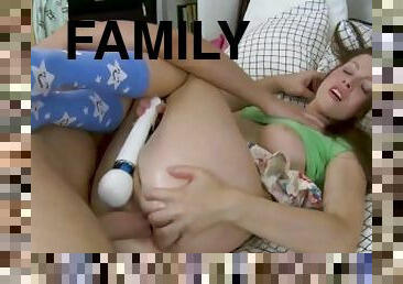 Banging Family - Teen Step-Sister and Step-Bro Explore Anal and Gaping Asshole