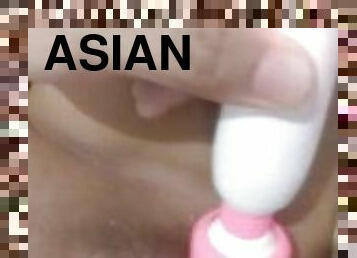 asia, ayah, mastubasi, vagina-pussy, mainan, pelacur-slut, sudut-pandang, sperma, ketat, cantik